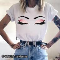 Маица со принт Очи