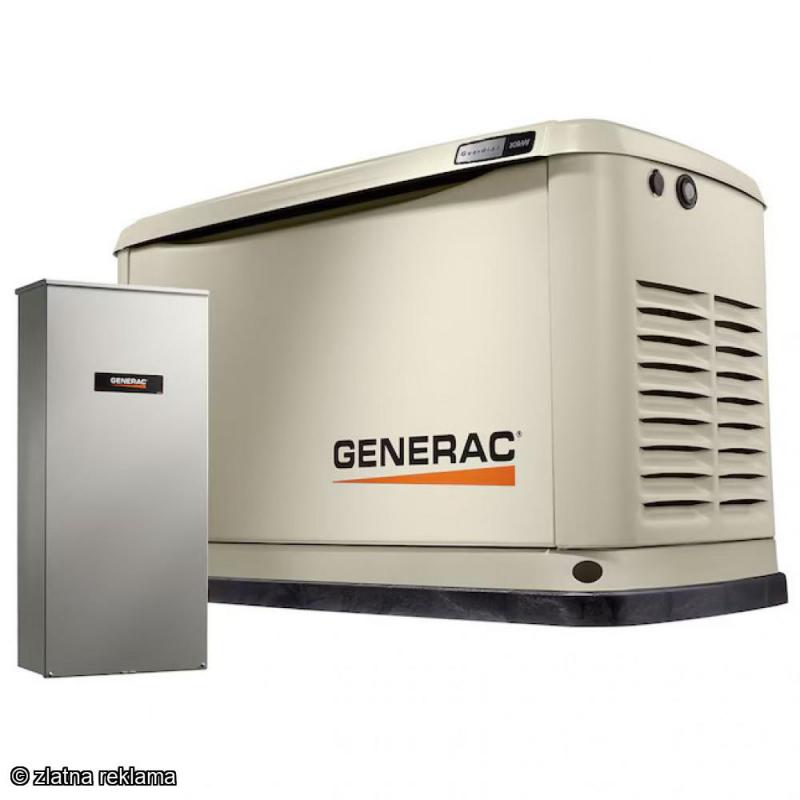 Generac Guardian Series 10kW Home Standby Generator – Dual Fuel (LP/NG) with WiFi & 100-Amp ATS