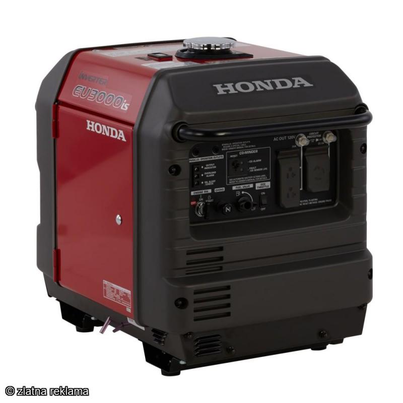 Honda Eu 3000-Watt Portable Inverter Generator – Gasoline Single Fuel with Electric Start