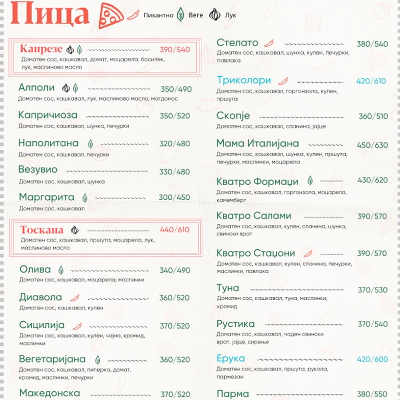 Pizza #1 vo Skopje - Mama Italiana Pizza