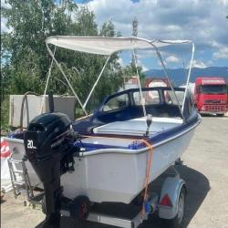 Chamec so nov motor i prikolka