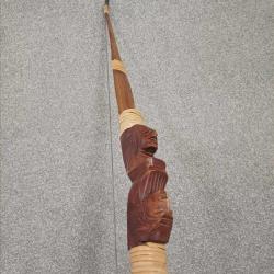 Drvena strela so prekrasna rezba (140cm)