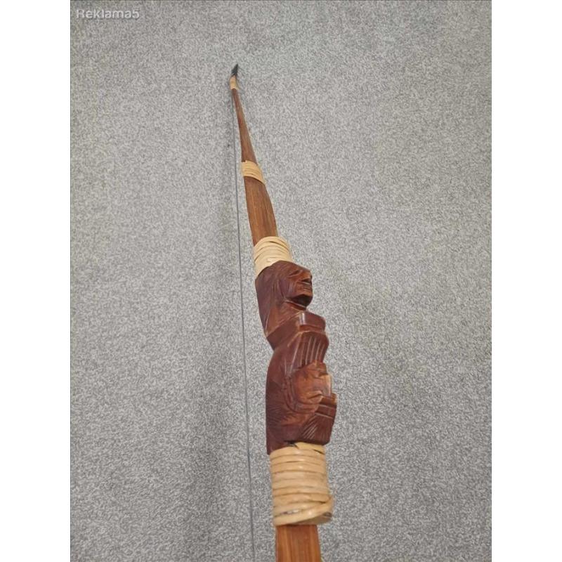 Drvena strela so prekrasna rezba (140cm)
