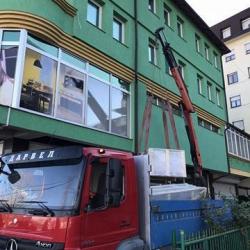 Utovar istovar transport prevoz so digalka kran kiper