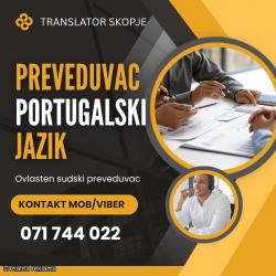 071 744 022 Prevod od portugalski jazik na makedonski jazik