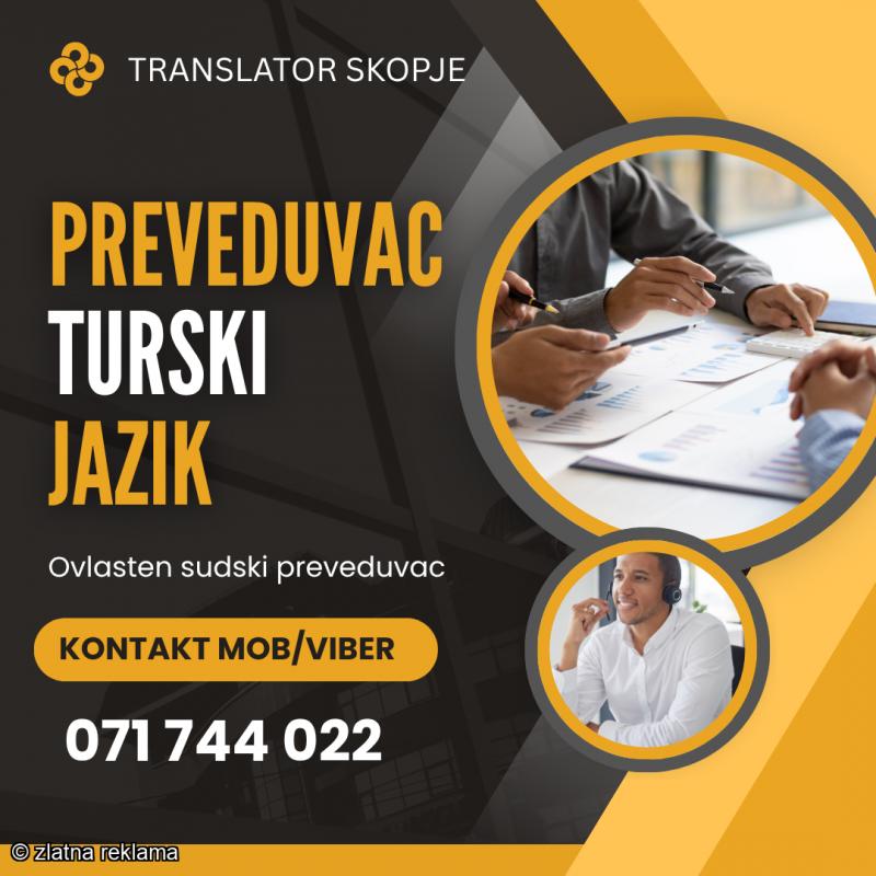 071 744 022 Prevod od turski jazik na makedonski jazik