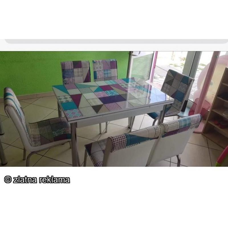 Komplet masa so 6 stolici