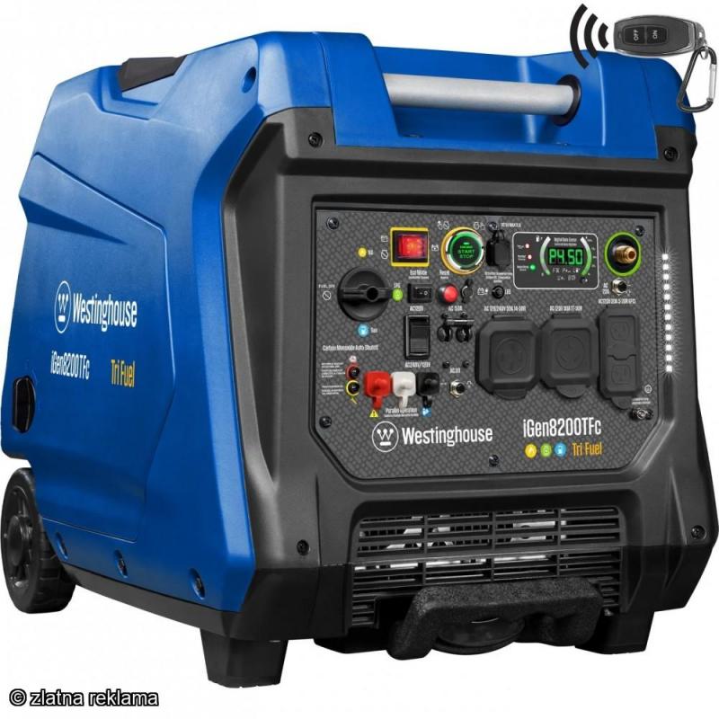 Westinghouse iGen8200TFc Tri-Fuel Inverter Generator with CO Sensor